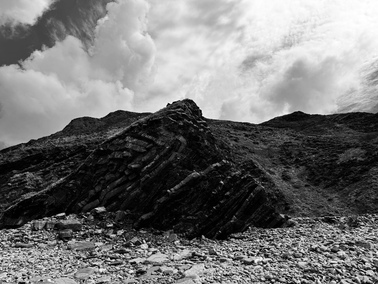 Fold II. The same folds from further back.